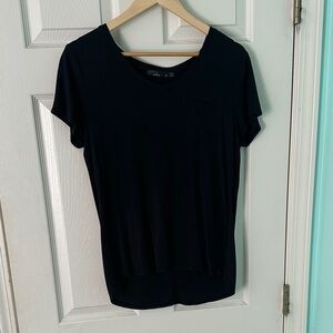 Prana black tee, medium